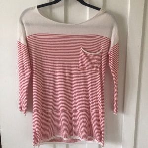 Gap striped lightweight boatneck sweater